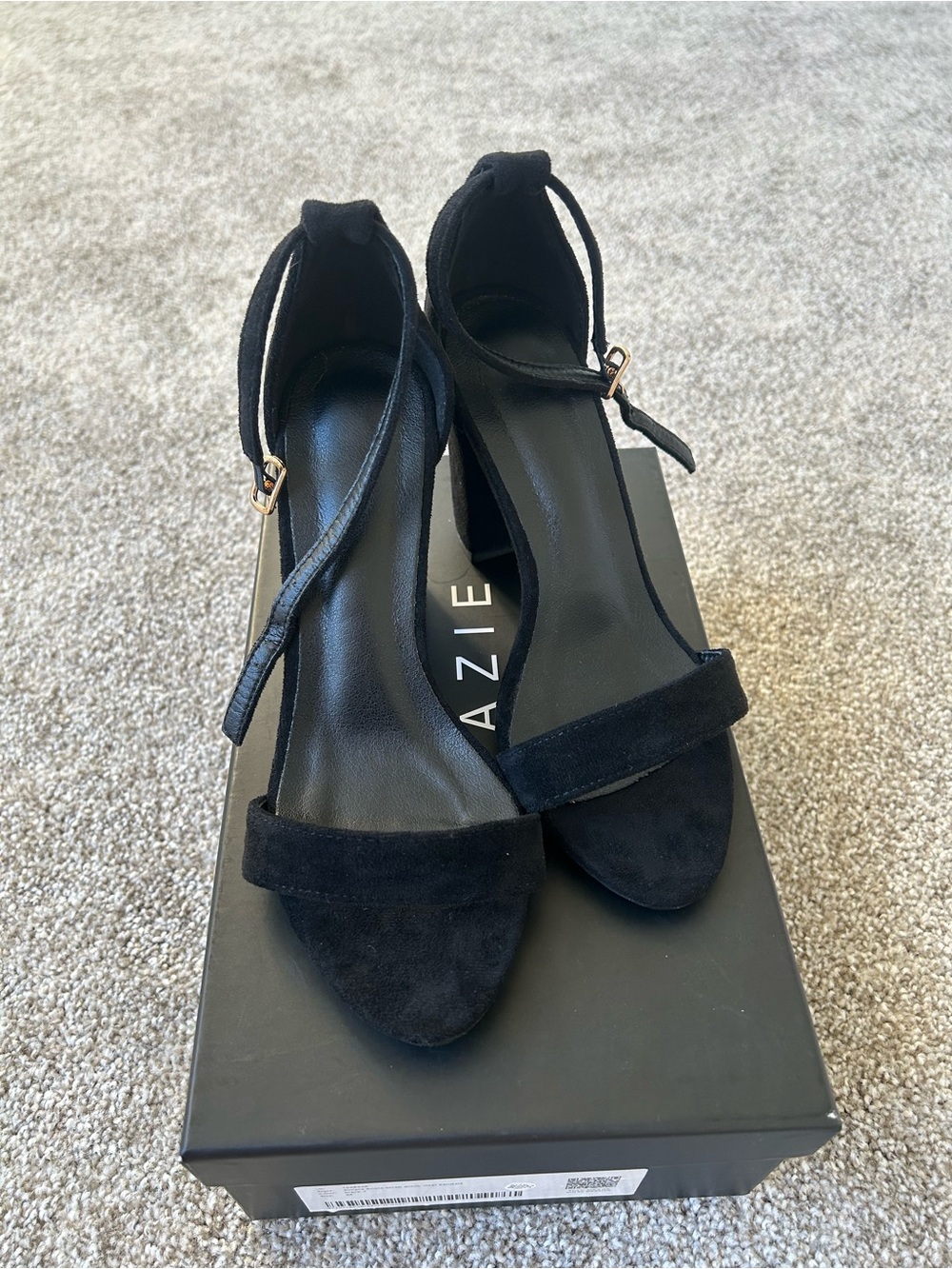 Azazie Black heels size 36